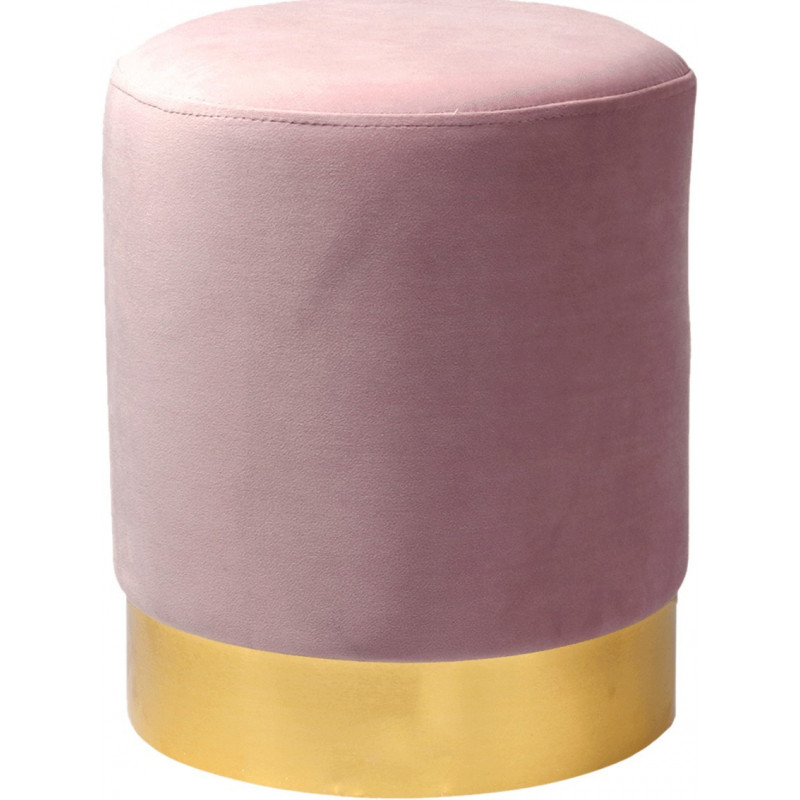 Tabouret YOANA - Velours Bubble-Gum