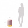 Tabouret YOANA - Velours Bubble-Gum