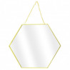 Trio de miroirs  HEXAGONE - Gold