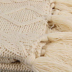 Plaid tricot MAM - Beige écru 