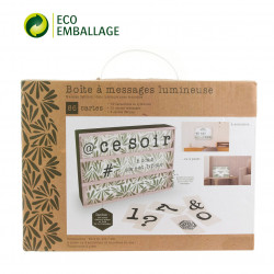 Boîte d'affichage lumineuse 30x21 cm - Green passion