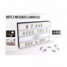 Boîte d'affichage lumineuse 43x32 cm - Noire ou Blanche