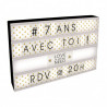 Boîte d'affichage lumineuse 43x32 cm - Noire ou Blanche