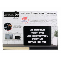 Tableau à messages lumineux  30 x 21 cm