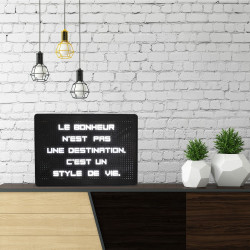 Tableau à messages lumineux  30 x 21 cm