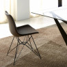 Chaise SANTY cuir Chocolat