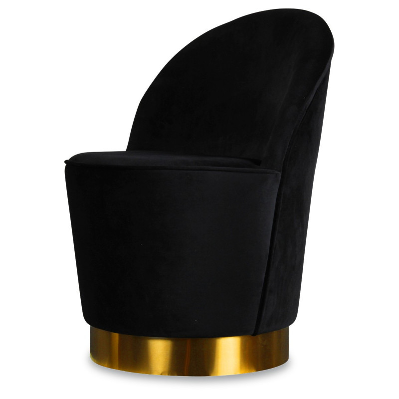 Fauteuil YOAN  Velours - Black