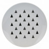 Set de 6 Assiettes porcelaine Black & White  - 27 cm - 3 motifs au choix