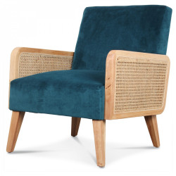 Fauteuil CANNA  Velours - Canard