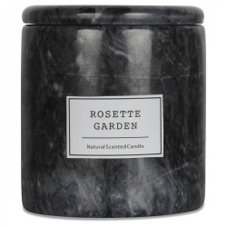 BOUGIE ARTISANALE - Marbre noir impérial - Jardin des Roses 200g
