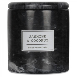 BOUGIE ARTISANALE - Marbre noir impérial - Jasmin & Coco 200g