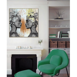 Toile "TWO SIDES OF HER" by KUNST