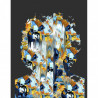 Toile "ABSTRACT SHAPE" by KUNST