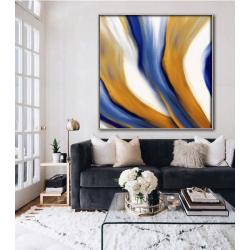 Toile "TORNADE DE COULEURS" by KUNST