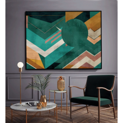 Toile "PASTEL GEOMETRY" by KUNST