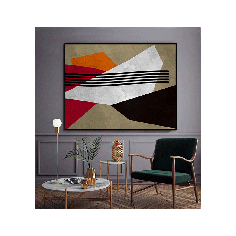 Toile "DOUCEURS & GEOMETRIE" by KUNST