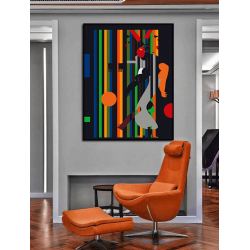 Toile "ECLECTIC WALK" by KUNST