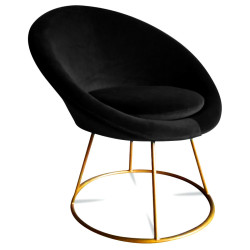 Fauteuil STUART - Round - Black