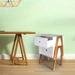 Chevet VICO empilable - Blanc