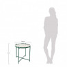 Table basse MIRA - Vert émeraude, miroir & or