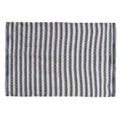 Tapis SABRA 120x170 - Beige à motifs bleu Navy