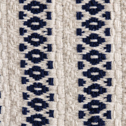 Tapis SABRA 120x170 - Beige à motifs bleu Navy