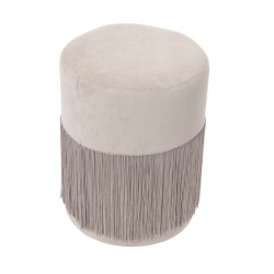 Tabouret PAMPI - Velours Taupe