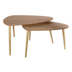 Duo de tables GALET - Chêne