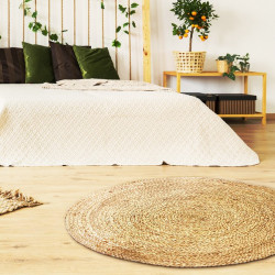 Tapis JUTTA - 120cm - Toile de jute naturelle