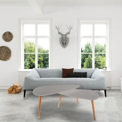 Duo de tables GALET - Gris