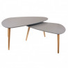 Duo de tables GALET - Gris