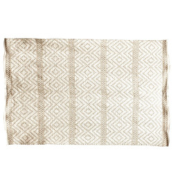 Tapis OURAYANE 140x200 - Beige à motifs Graphiques