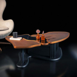 Table basse SARAJEVO - Finition Cuivré & Black