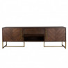 Buffet bas / Meuble TV MONROVIA - Acacia & Laiton vintage