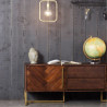 Buffet bas / Meuble TV MONROVIA - Acacia & Laiton vintage
