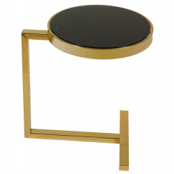 Table d'appoint GOLDY - Black & Gold