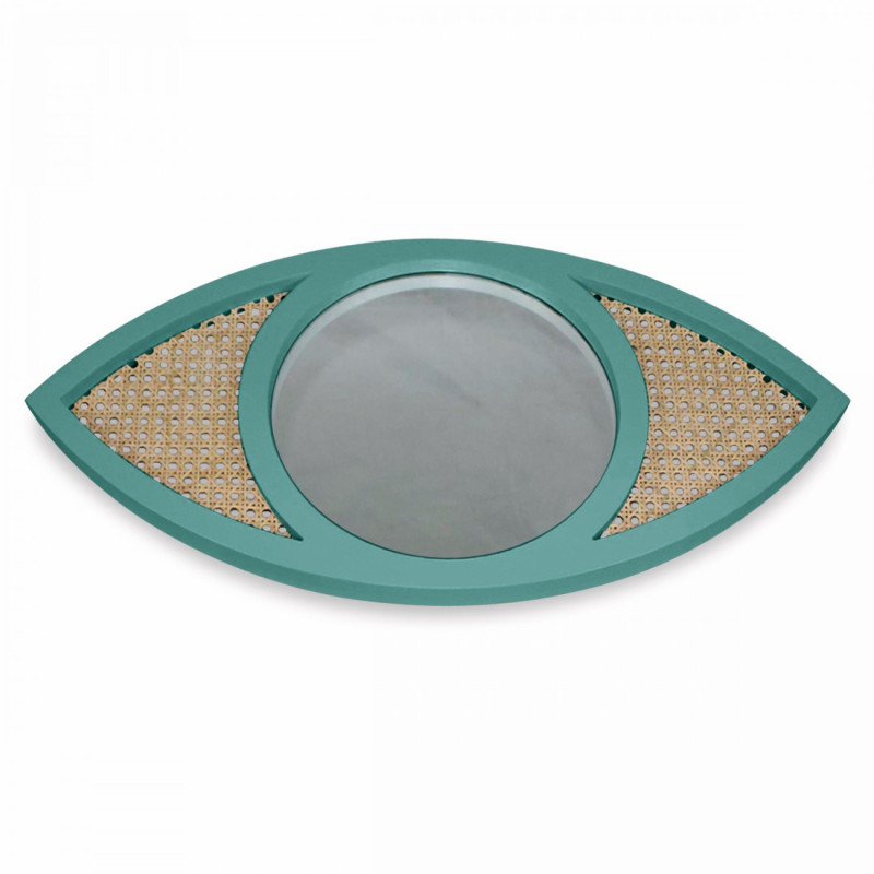 Miroir EYE cannage - Thym