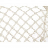 Fauteuil à suspendre TRESS - Acier & macramé crème