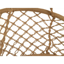 Fauteuil à suspendre TRESS - Acier & macramé brun