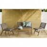 Salon 4 pièces outdoor KRESEL ( 2 + 1 + 1 + table basse)