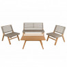 Salon 4 pièces outdoor KRESEL ( 2 + 1 + 1 + table basse)
