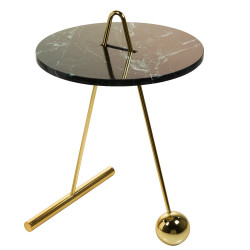 Table d'appoint BOUNCE- Mabre Guatemala Verde & Laiton