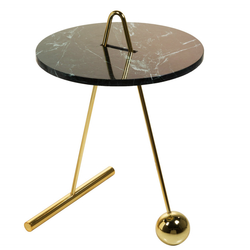 Table d'appoint BOUNCE- Mabre Guatemala Verde & Laiton