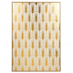 Toile "ART DECO"  - White & Gold - 140x100cm