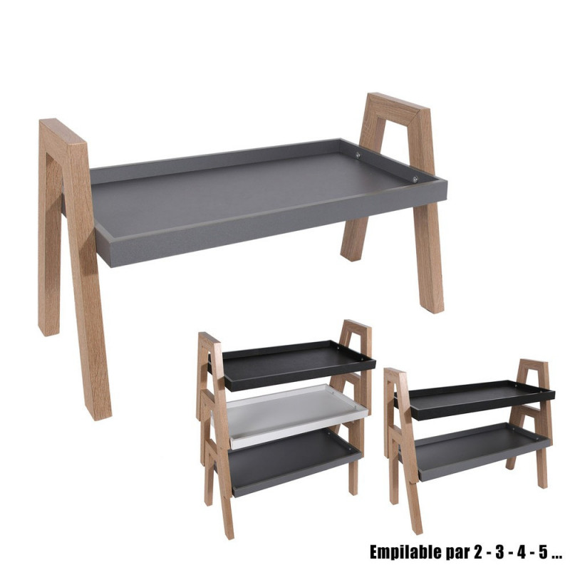 Etagère VICO empilable - Gris