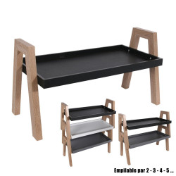 Etagère VICO empilable - Noir