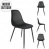 Chaise MALUM - Indoor/Outdoor - Taupe, Gris & Noir