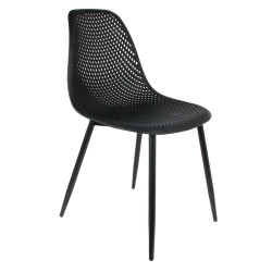 Chaise MALUM - Indoor/Outdoor - Taupe, Gris & Noir