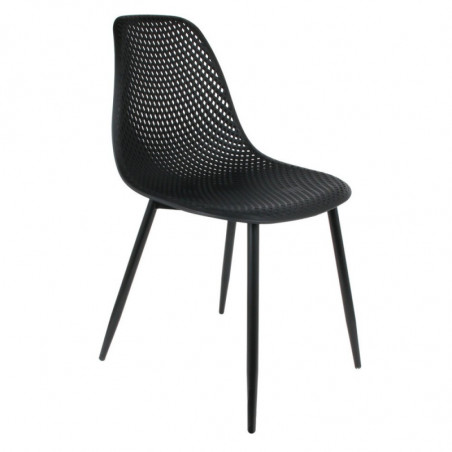 Chaise MALUM - Indoor/Outdoor - Taupe, Gris & Noir Chaise MALUM - Indoor/Outdoor - Taupe, Gris & Noir