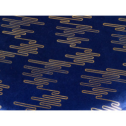 Tabouret LUXIA - Velours Navy & Gold